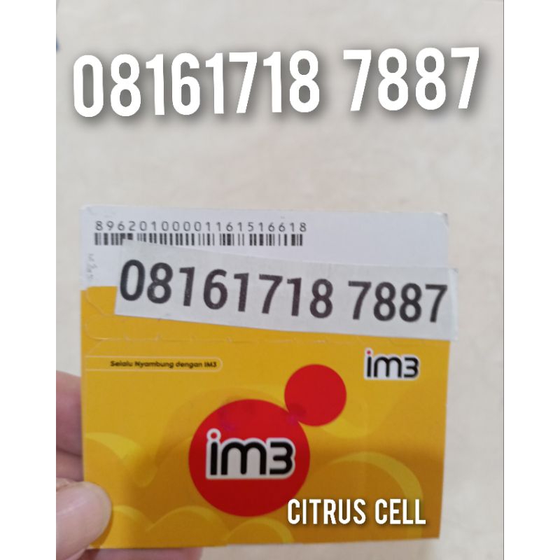Kartu Perdana Indosat 4G 5G 12 Digit Nomor Cantik 08161718 7887 Free Kuota Utama 4 GB