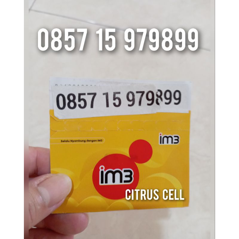 Kartu Perdana Indosat 4G 5G 12 Digit Nomor Cantik 0857 15 979899 Free Kuota Utama 4 GB