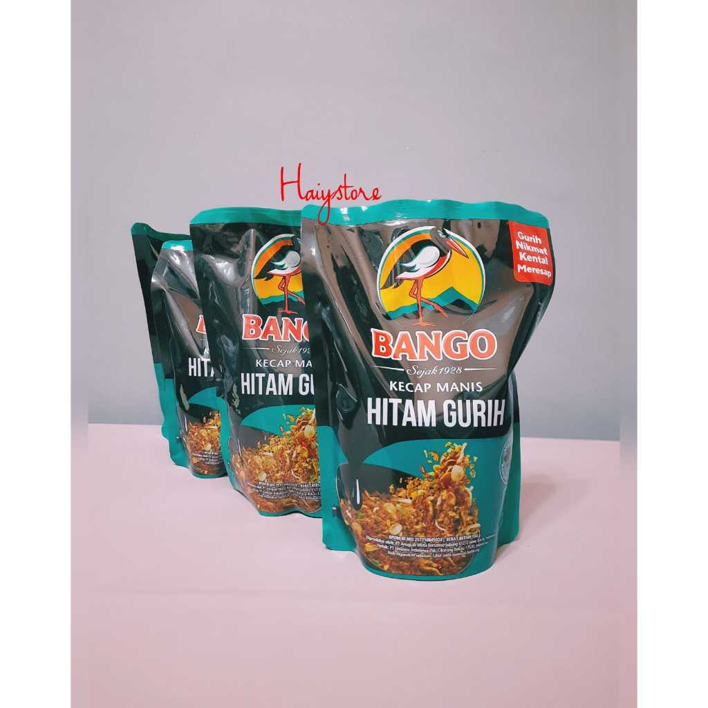 

HS // Bango Kecap Manis Hitam Gurih 550gr / Kecap Manis Hitam Gurih Bango 550gr