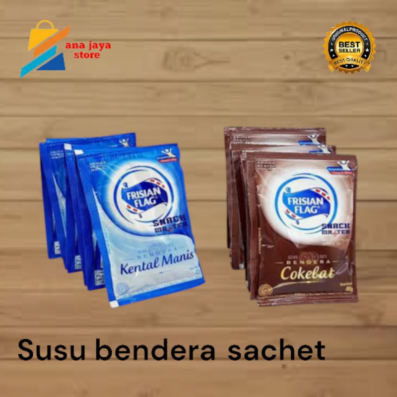 

FRISIAN FLAG SUSU BENDERA KENTAL MANIS SACHET / RENTENG PUTIH DAN COKELAT