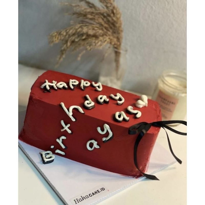 

korean cake free custom warna & tulisan/birthday cake korean custom