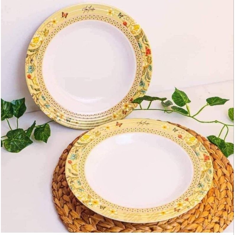 Tupperware Anne Avantie melamine large plate 250ml ecer 1pcs