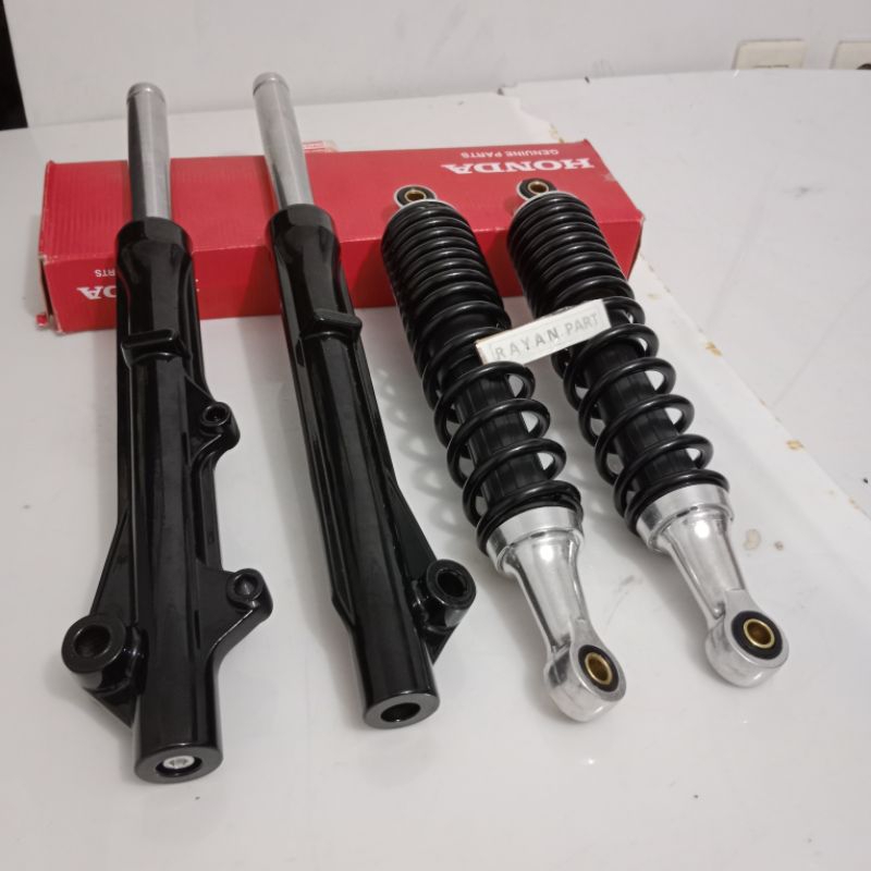 shock depan+belakang supra x 125R supra x 125 karbu komplit kph