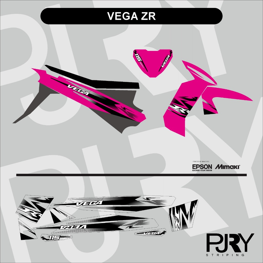 STRIPING TRANSPARAN VEGA ZR RR VERSION