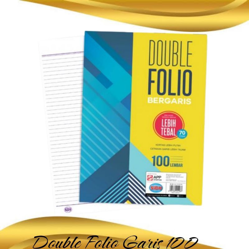 

H7Y Double Folio/Kertas Bergaris Sidu Isi 100 & 200 (1 Pack)