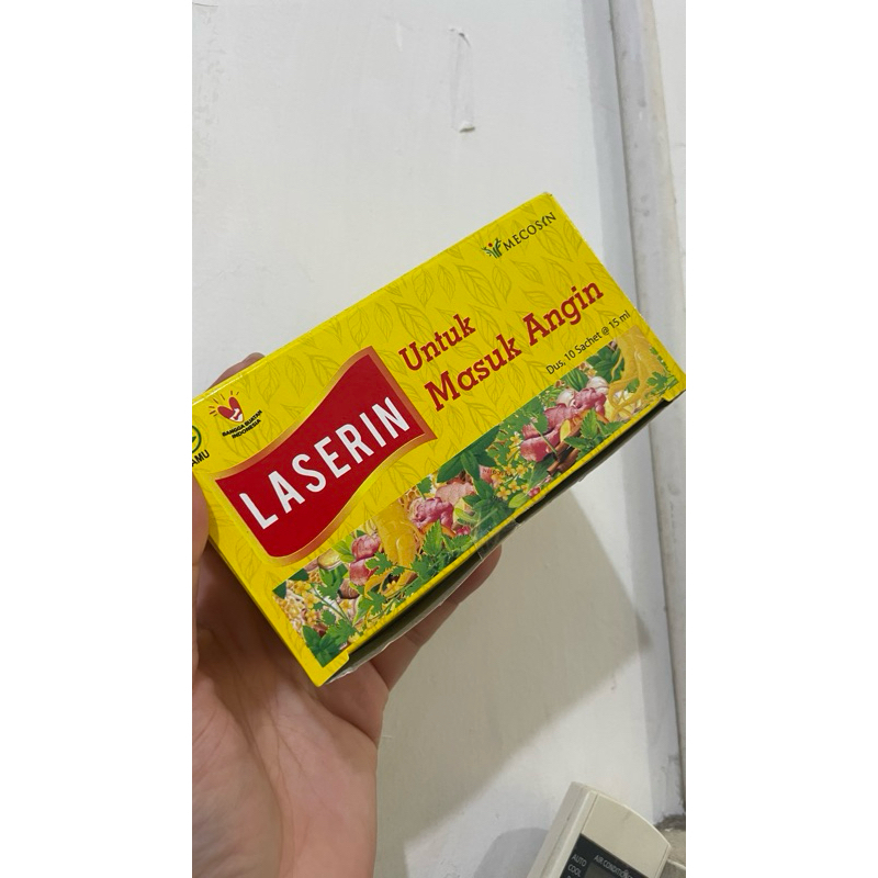 Laserin Masuk Angin - Meredakan Masuk Angin/Mual/Meriang/Sakit Kepala - SACHET