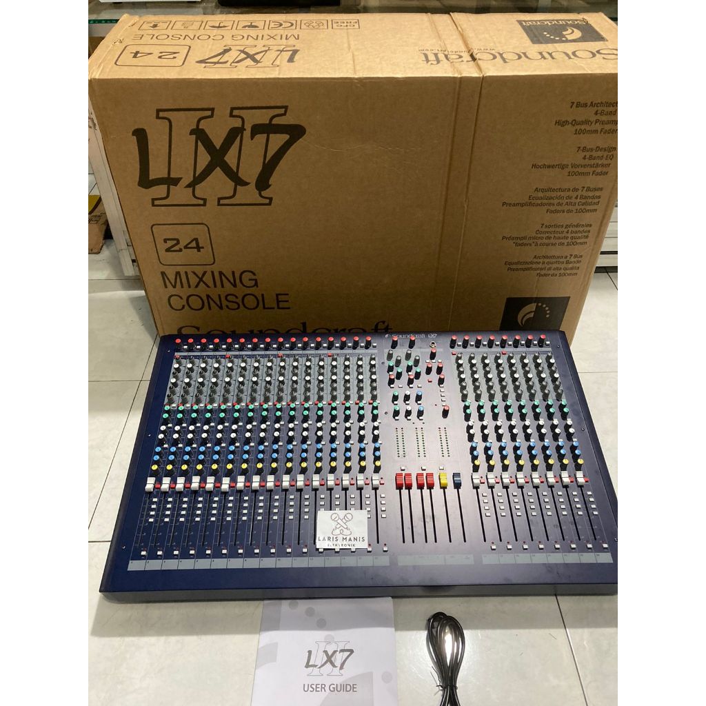 Mixer Audio SoundCraft LX7 24 Channel 6 Tone 6 Aux 4 Grup