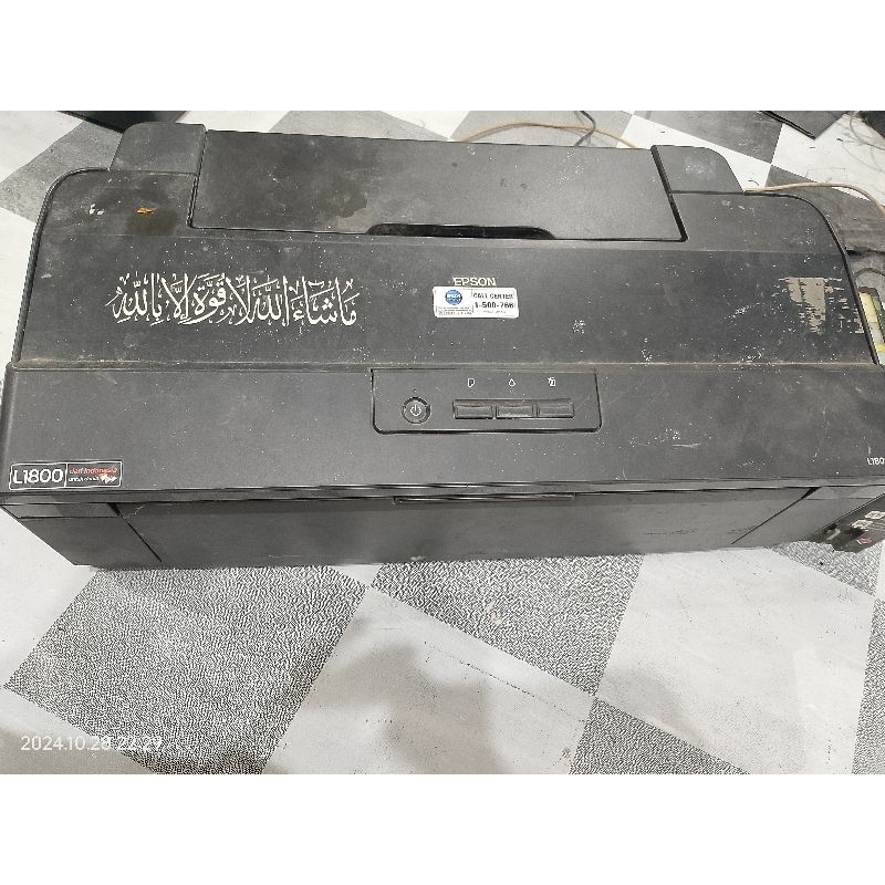 Printer Epson L1800 bekas minus