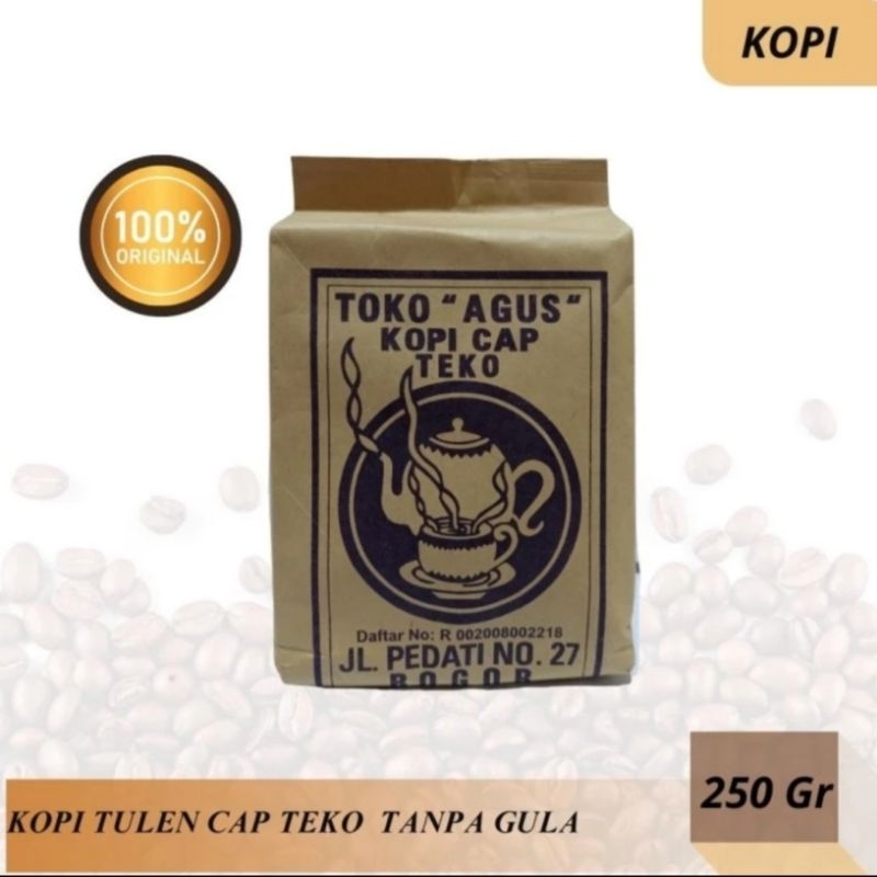 

Kopi CAP TEKO Khas Bogor Tanpa Gula 250g