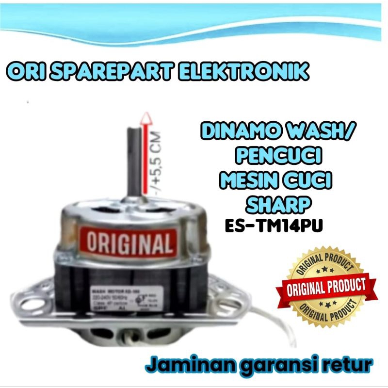 dinamo pencuci/wash SHARP ES-Tm14PY. DINAMO MESIN CUCI ( PERSAMAAN ) SHARP ES-TM14PY