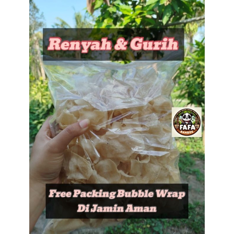 

Kerupuk Gadung Mentah Kerupuk Gadung Tipis Renyah dan Gurih Keripik Gadung Mentah Berkualitas 500gr