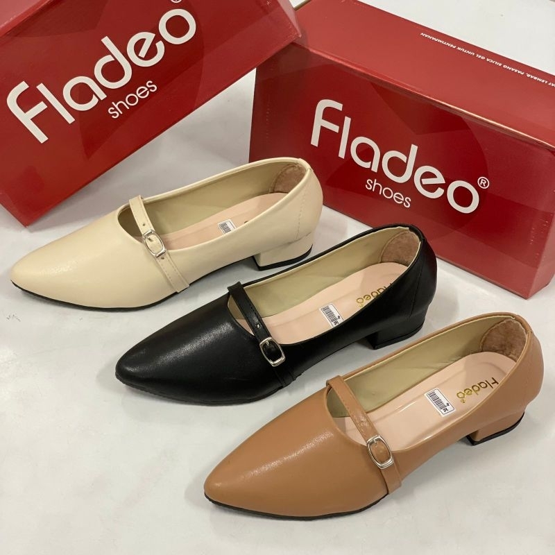Flatshoes Wanita Terbaru Fladeo L22 Grade Ori Heels 3cm Berkualitas