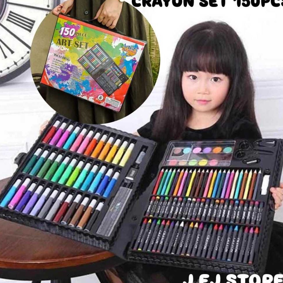 

Ready Berkualitas Crayon 15PCS Set Pensil Warna ART Alat GambarLengkap Alat Merwarnai Full Set