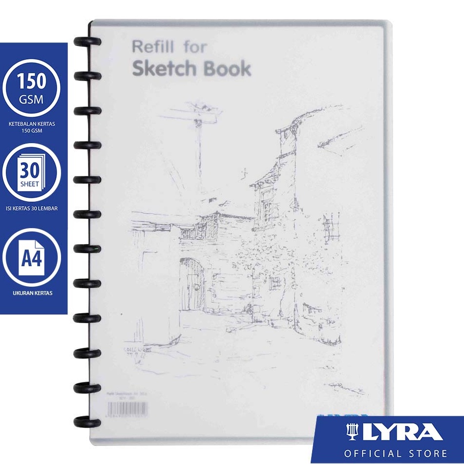 

KODE G92H LYRA Sketch Book A4 3 Sheets 15gsm Buku Sketsa untuk Menggambar