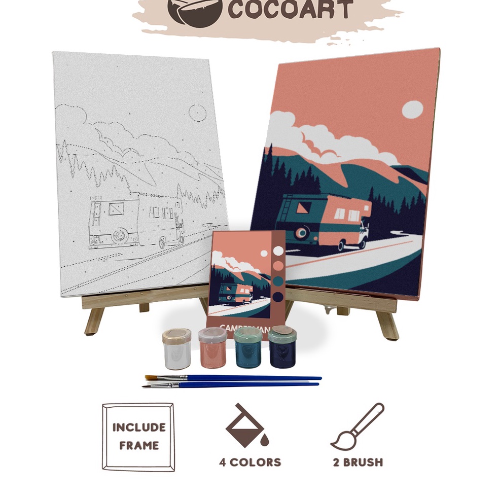 

Kejar Diskon Paint By Number Kit Campervan Cocoartid I Kanvas 3 x 2 cm