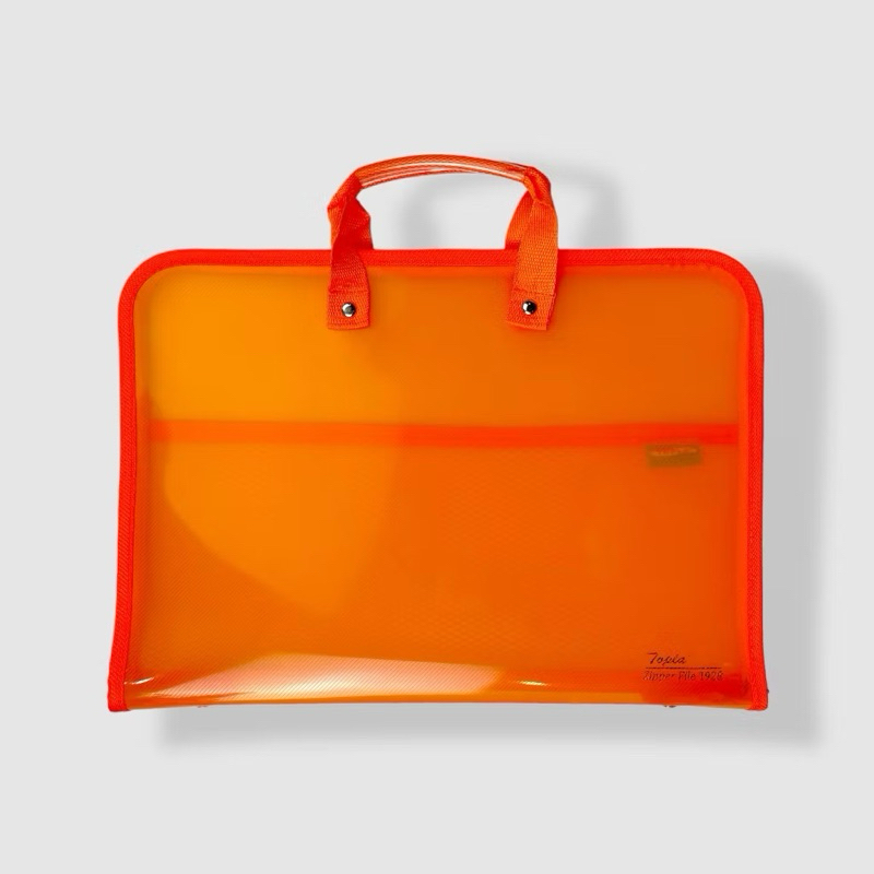 

TOPLA Zipper File 1928 - Tas Sekolah & Penyimpanan Dokumen F4 dengan Slot Jaring Alat Tulis