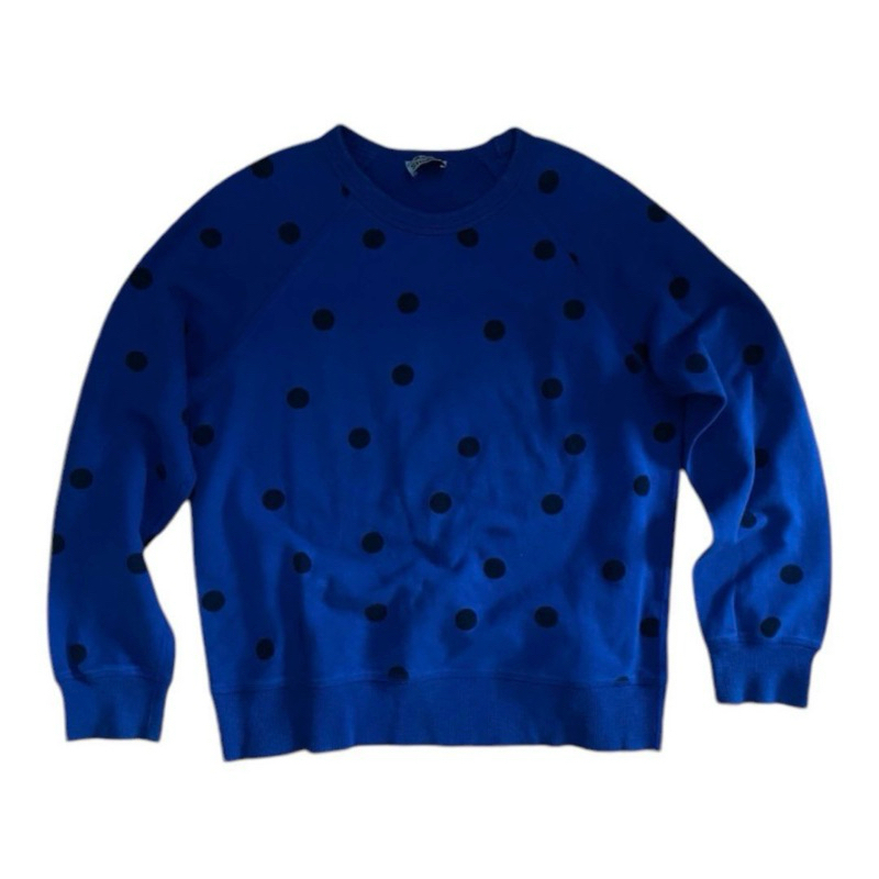 preloved acne studios college polkadot crewneck sweatshirt