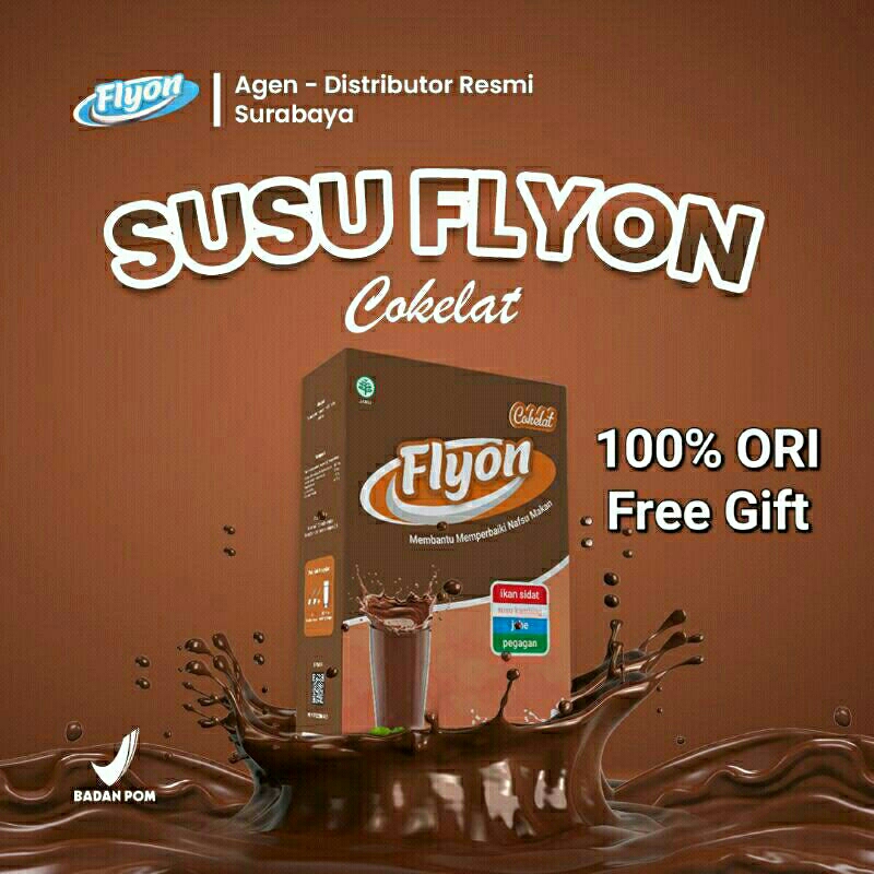

SUSU FLYON Rasa Coklat Penggemuk Untuk Menambah Nafsu Makan Dan Menambah Berat