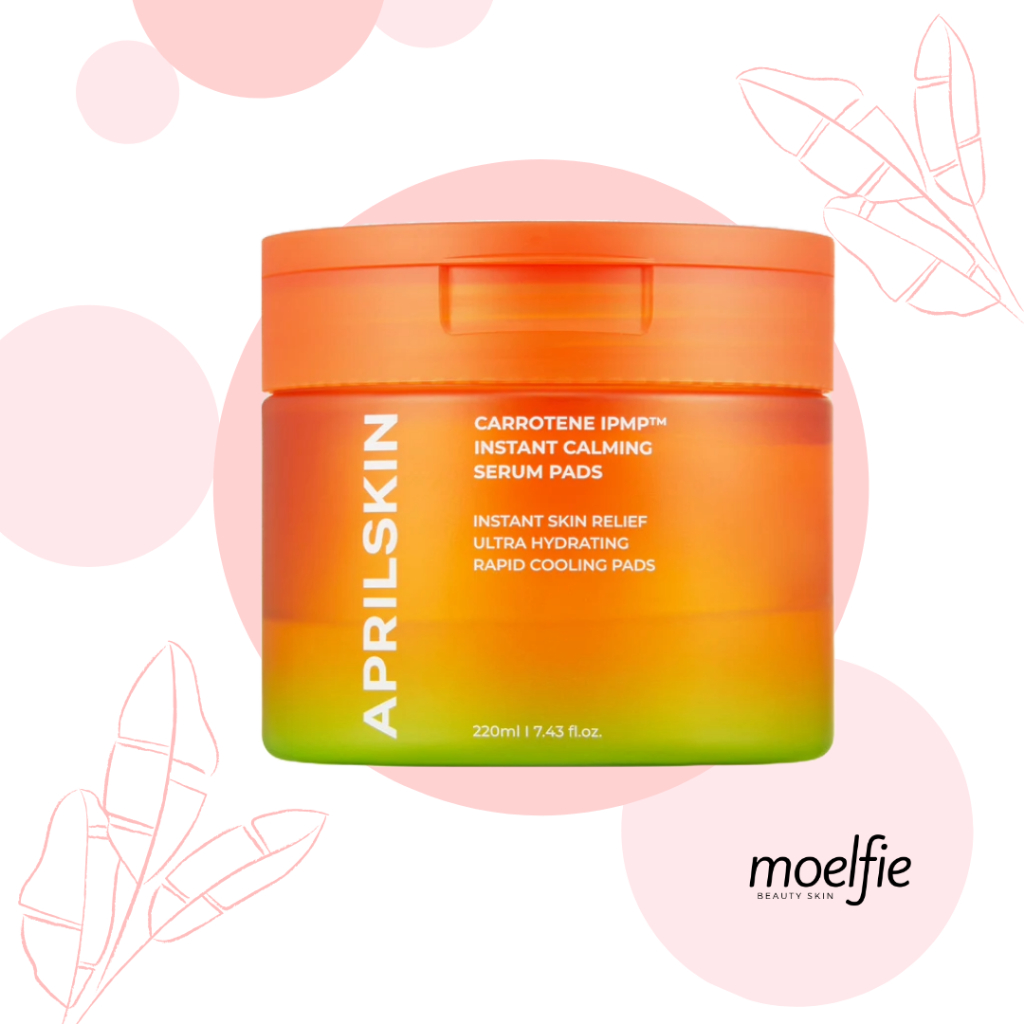 [READY STOCK] APRILSKIN CARROTENE IPMP INSTANT CALMING SERUM PADS TONER PAD 220ml (80ea)
