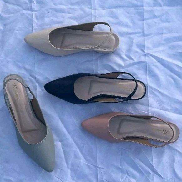 sepatu sandal wanita mules 3cm ukuran jumbo 45-37 sepatu sandal big size