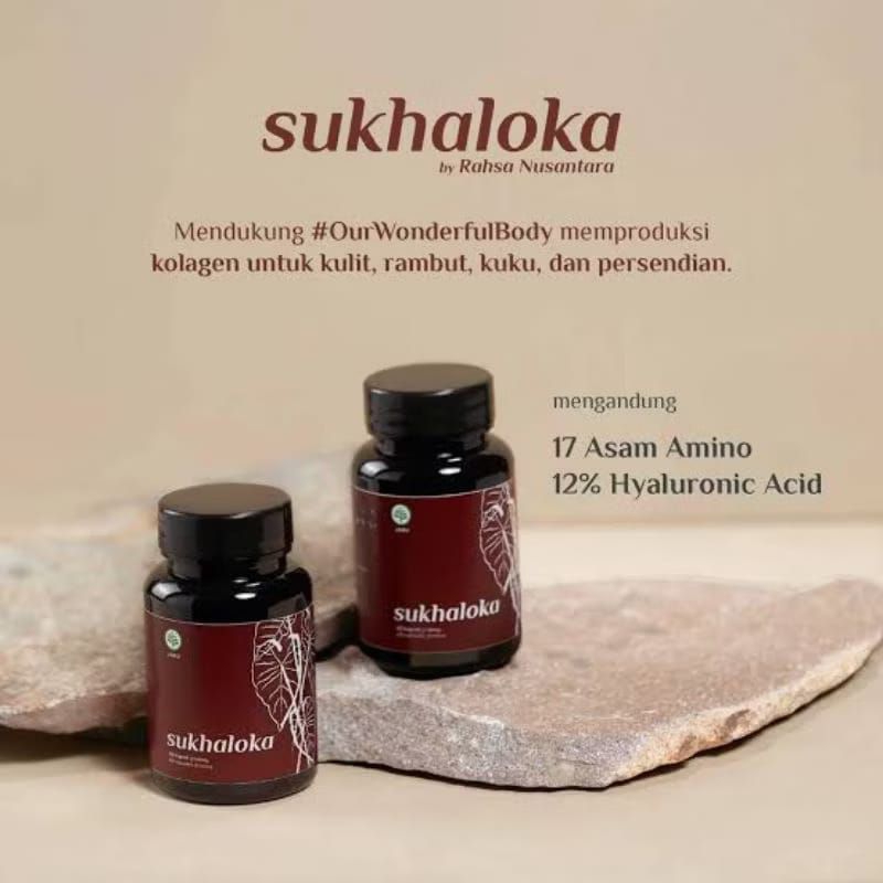 SUKHALOKA 60Kapsule BPOM plant based collagen Booster healthy glowing