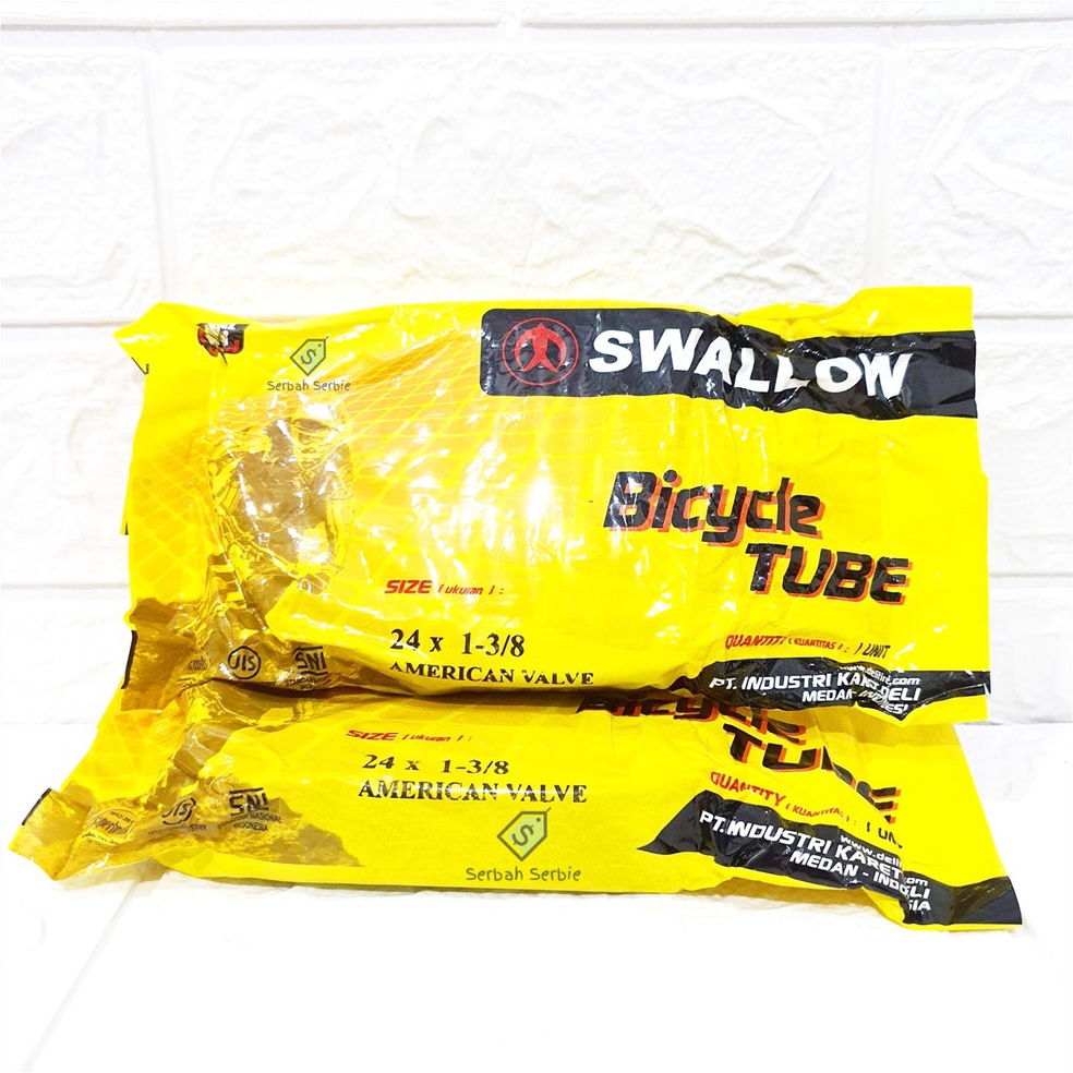 Super Berhadiah BAN DALAM SEPEDA 24X1 38 SWALLOW AV DELI TIRE CITY BIKE JENGKI BALAP 24 X 24X 1 3 PE