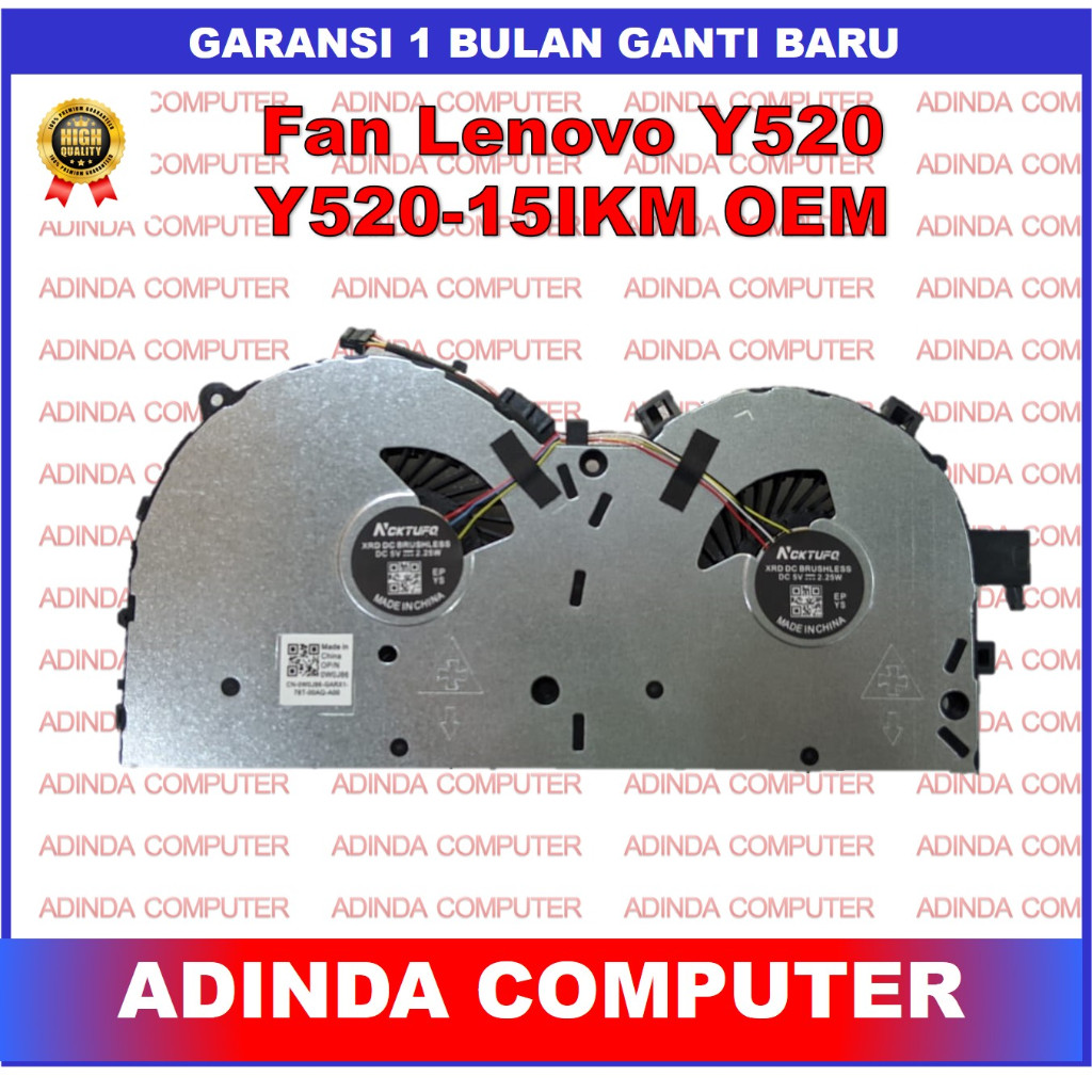 Fan Lenovo Y520 Y520-15IKM R720-15IKBM OEM