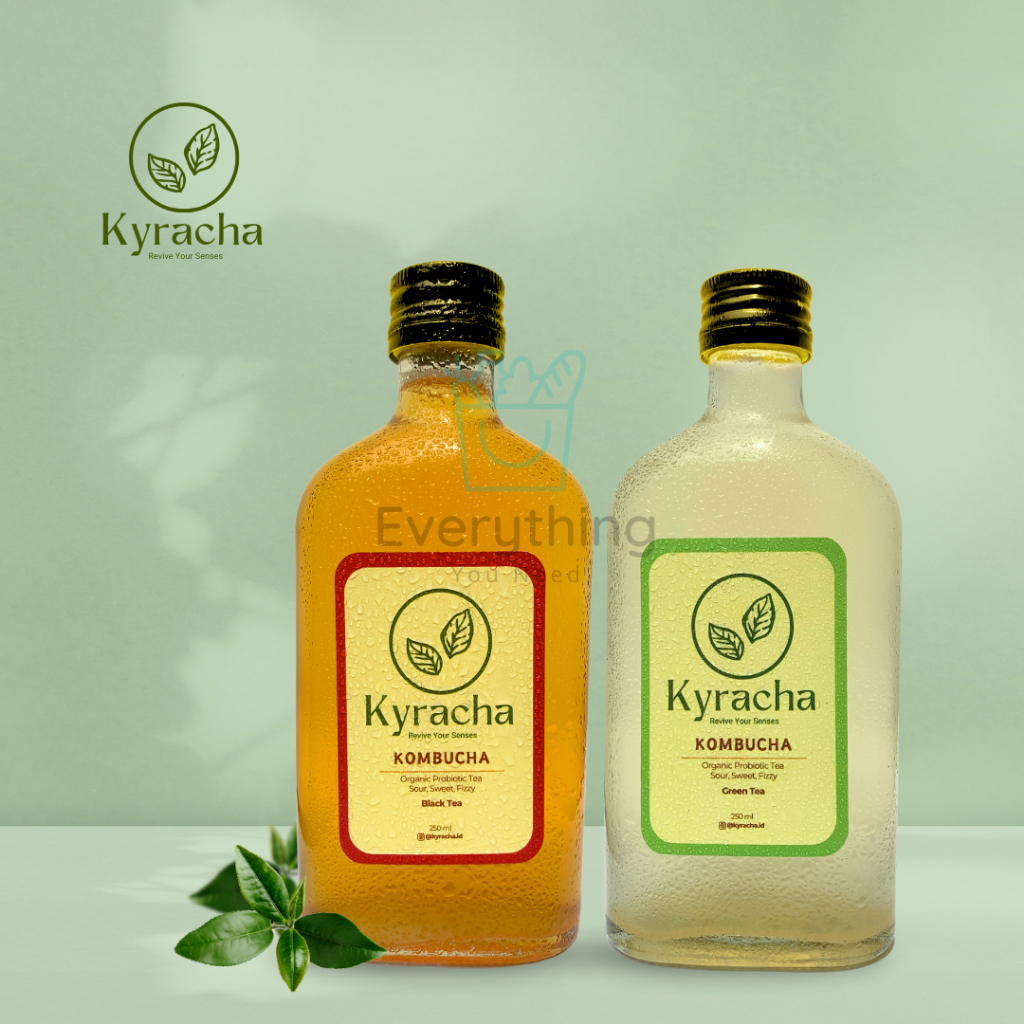 

Kombucha Kyracha Teh Probiotik Black Tea & Green Tea - 250ml