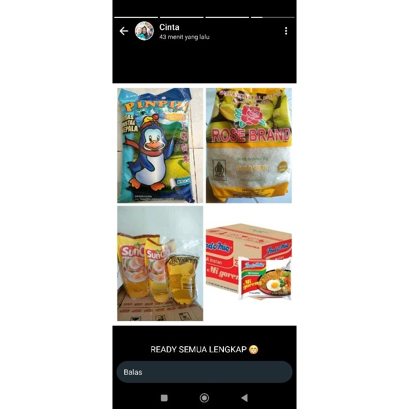 

beras pinpin kemasan 5kg x 2 pcs