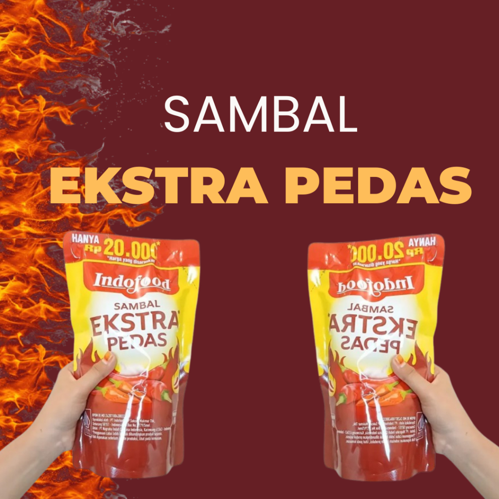 

Sambal Indofood Extra Pedas 1Kg - Kraton Tanjung Mart