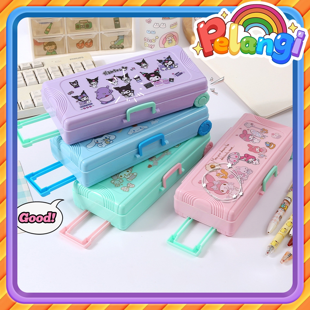 

Kuromi 3D Model Seri Tempat Pensil Koper Ganda Kapasitas Besar Pencil Case Multifungsi Termasuk Stiker Lucu Sanrio