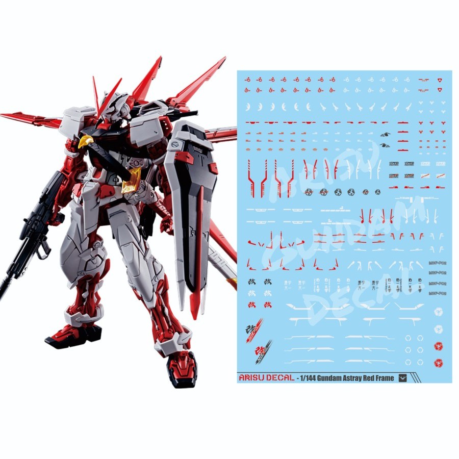 Water Slide Decal Gundam Astray Red Frame HG RG 1/144 Arisu Decal