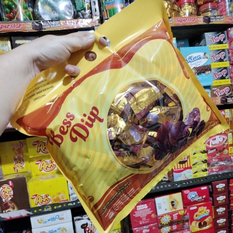

Bess Diip Chocolate Premium harga 1 bags isi 40 pcs