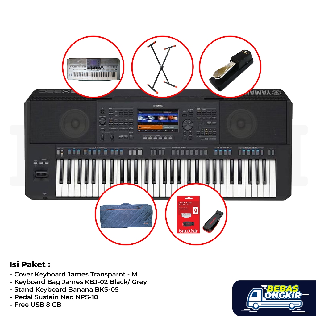 Paket Reguler Keyboard Yamaha PSR SX920 / PSR SX-920 / PSR SX 920 / SX 920