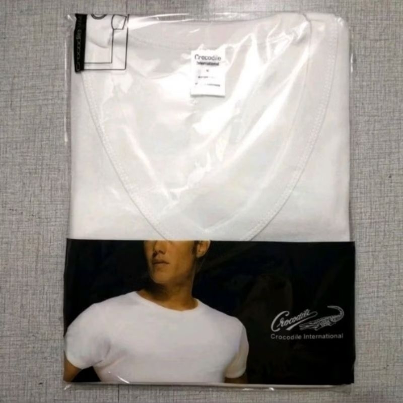 Oblong Cowok CROCODILE Krah O & V Neck, CROCODILE Oblong