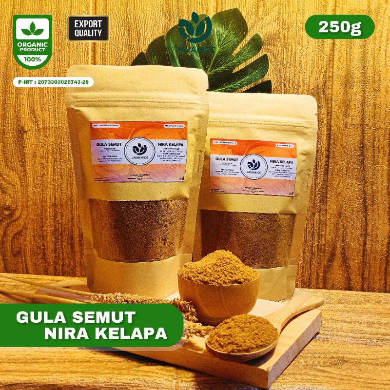 

Gula semut organik nira kelapa asli, cocok untuk masakan dan minuman > 250g