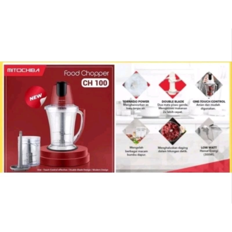 Blender Food Chopper Mitochiba CH 100 ORIGINAL