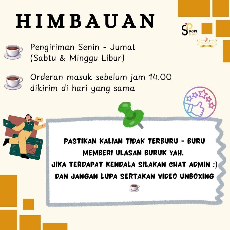 

PROMO Kopi Java Arabica 125 gram - tube edition - Presidente Caffe