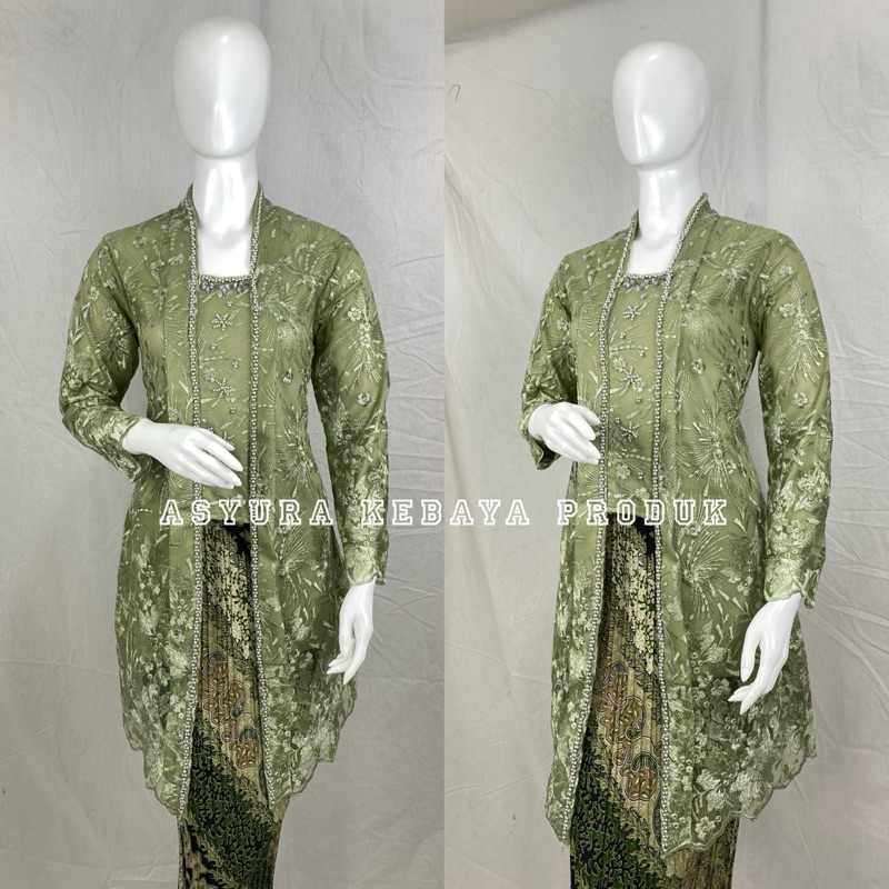 Kebaya Modern / Kebaya Tile / Kebaya Kutu Baru Payet / Kebaya Hitam Kutu Baru / Kebaya Wisuda / Keba