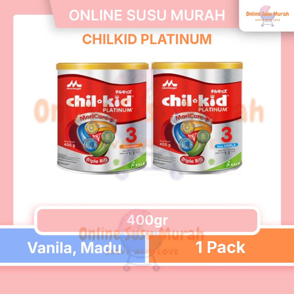 CHILKID PLATINUM 400 GR CHIL KID PLATINUM VANILA MADU 400GR MORINAGA SSKL