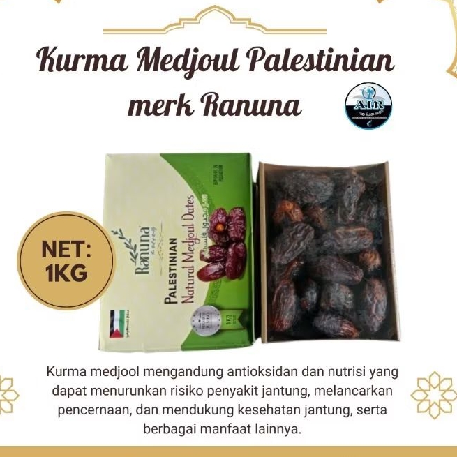 

kurma Medjoul Palestinian merk ranuna 1kg