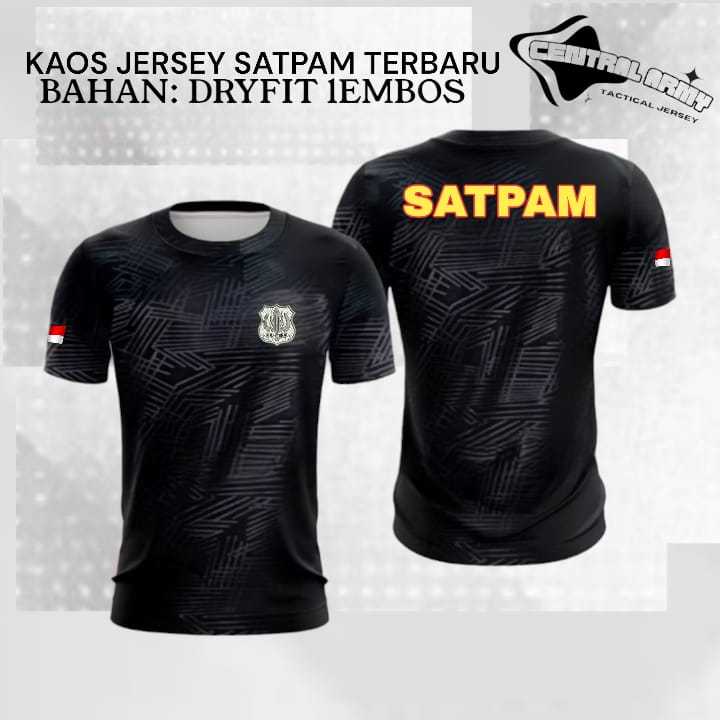 KAOS JERSEY SATPAM /KAOS DALEMAN SATPAM /KAOS DRYFIT EMBOS PREMIUM