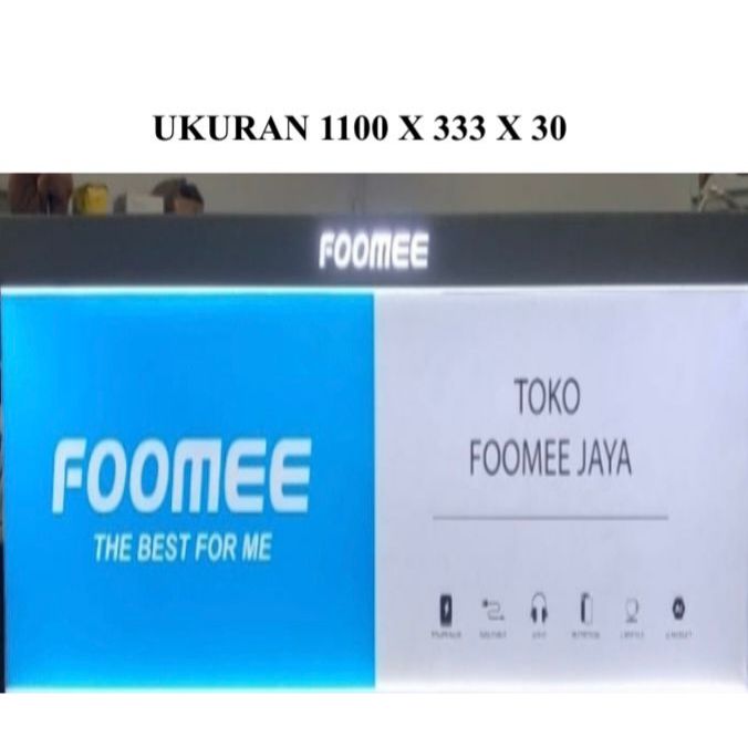 SHOPSIGN LAMPU PUTIH NAMA TOKO BELUM DIPRINT SEHINGGA BISA BUAT SENDIRI FULL NAMA TOKO