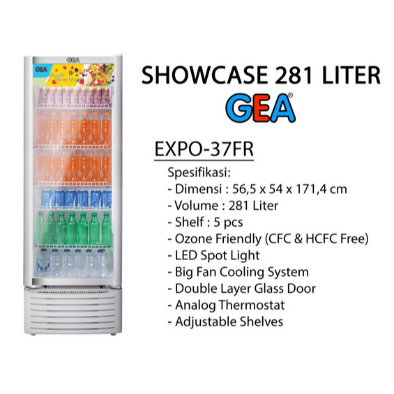 Showcase GEA EXPO 37FR Pendingin Minuman Medan