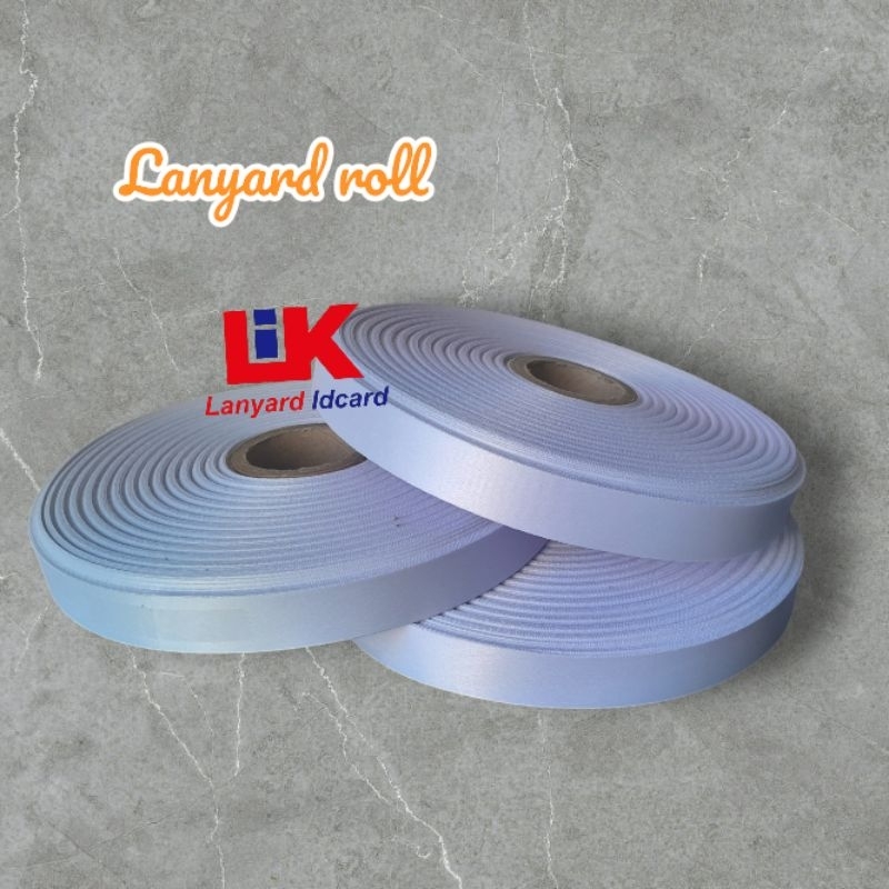 

Bahan tissue roll / bahan tali pita kalung lanyard tissue tisu tisue printing sublime gantungan id card custom roll