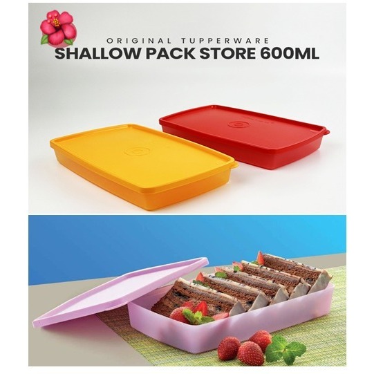 TUPPERWARE SHALLOW PAK N STOR pcs - WADAH SERBAGUNA