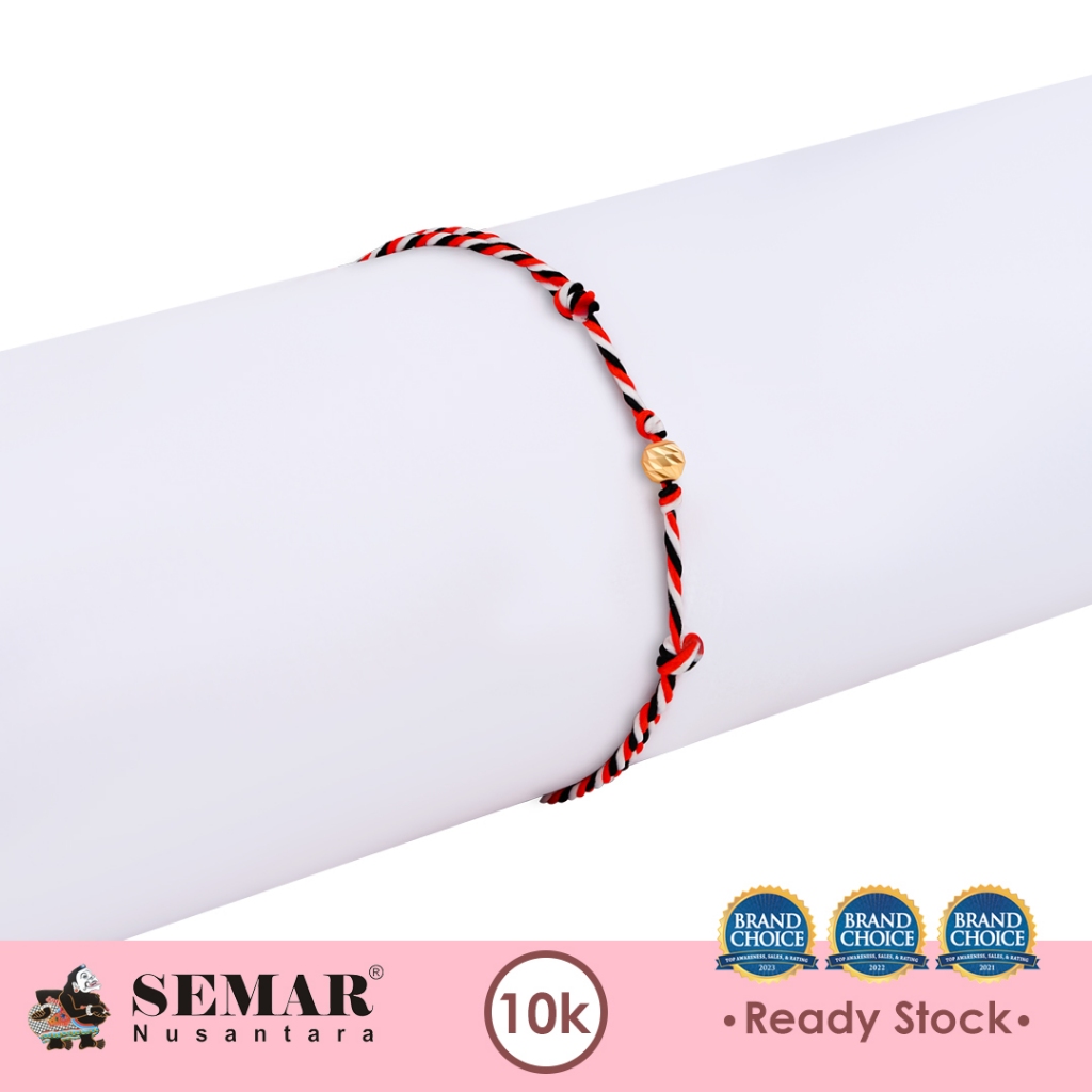 Gelang Emas Tali Tridatu Sweet Ball Gold 10K Semar Nusantara