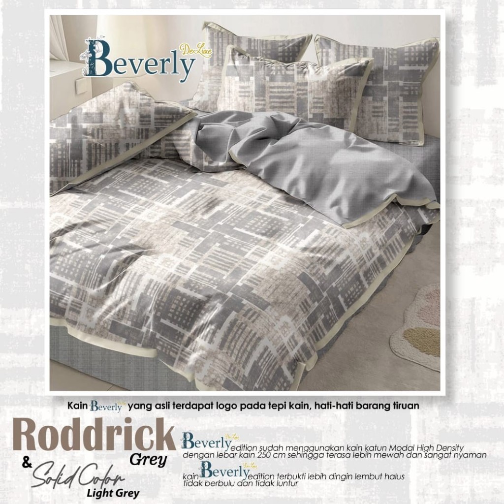 Sprei Katun BEVERLY RODDRICK | Sprei Home Industri dari Katun CVC Premium | Sprei Uk.90,100,120,160,