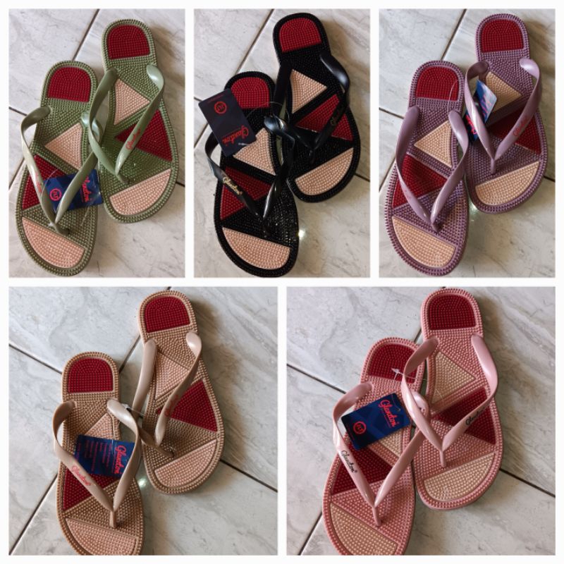 Sandal Rematik Wanita Glanzton / Sandal Japit Duri, Sandal Kesehatan