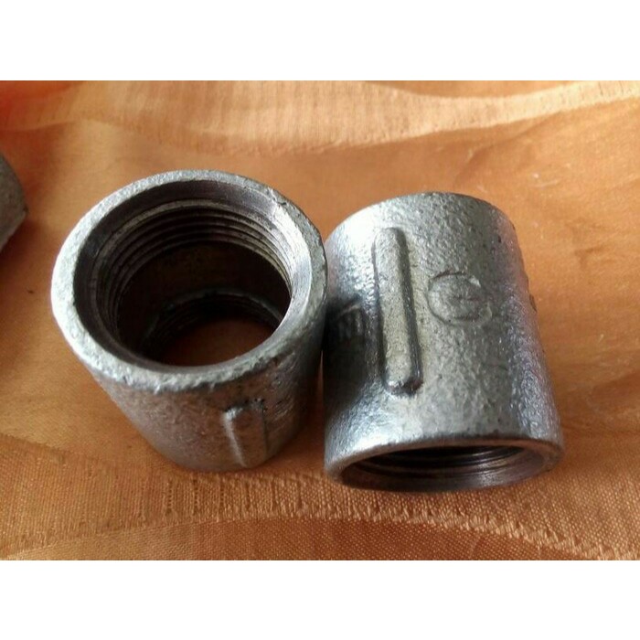 Sok Besi Drat Galvanis 1/2" Socket Fitting Sok Sambungan Pipa Besi / Rumah / Hotel / Vila